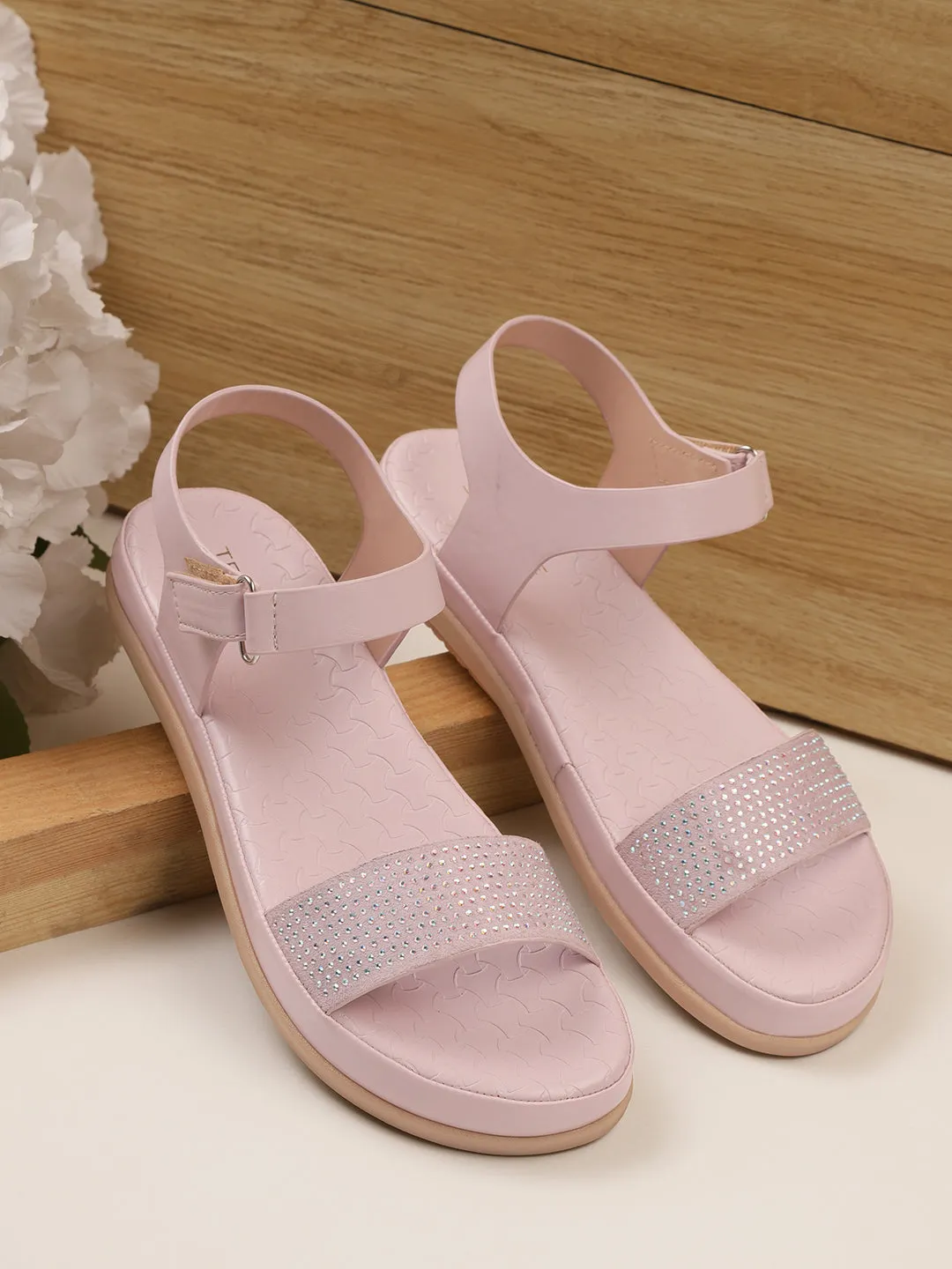 Lilac PU Slip-On Sandal (TC-ST-016-LIL)