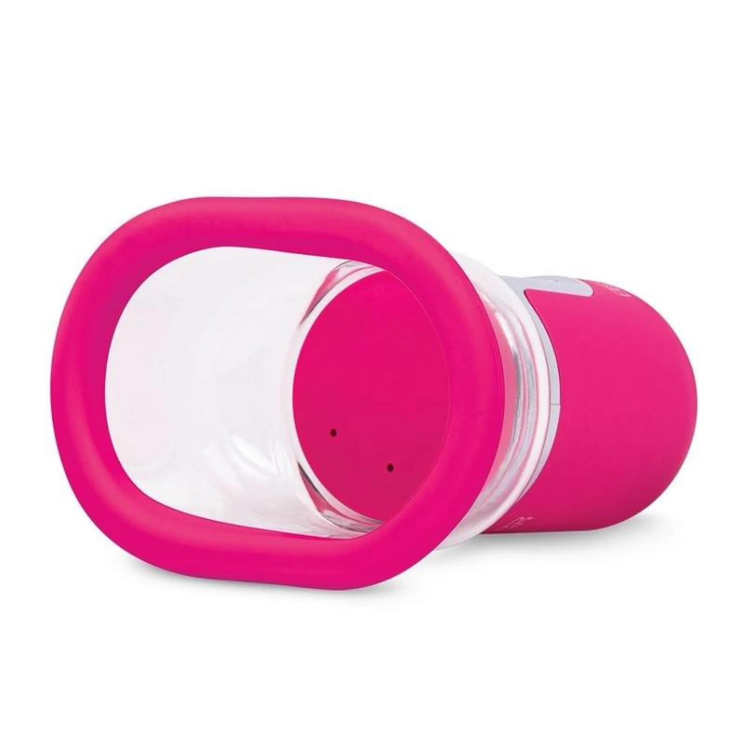 Lux Fetish Rechargeable 4 Function Auto Pussy Pump with Clit Stimulator in Pink