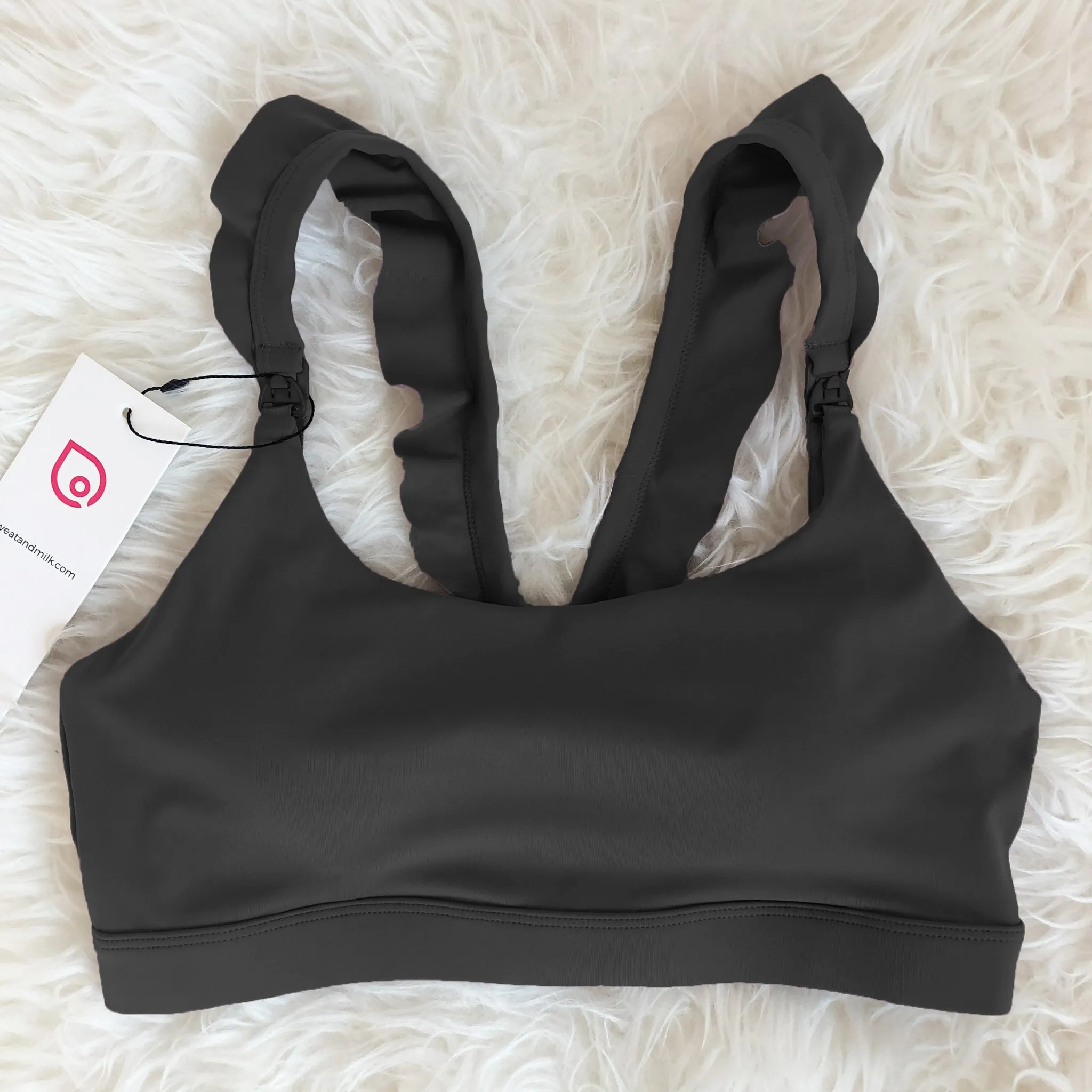 Madison - Medium Support Nursing Sport Bra (Noir)