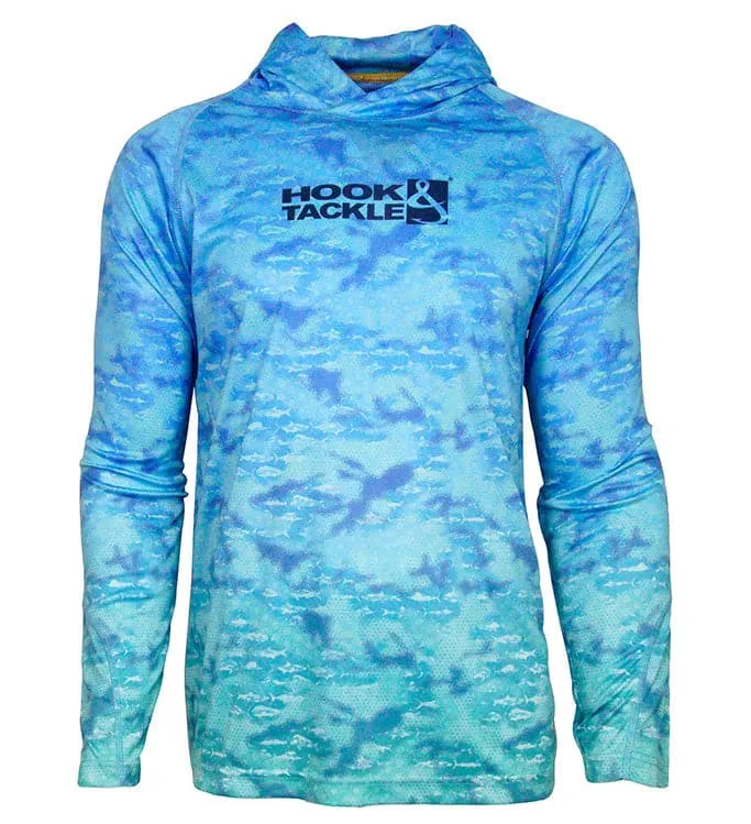 Men's Fish Fractal UV Fishing Hoodie