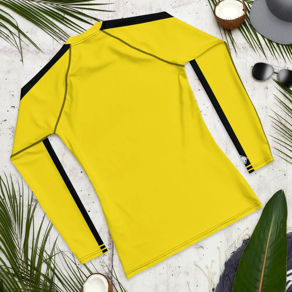 Men's Long Sleeve Bruce Lee Game of Death Compression Rash Guard: Perfect for No Gi BJJ, MMA, Grappling, and Wrestling