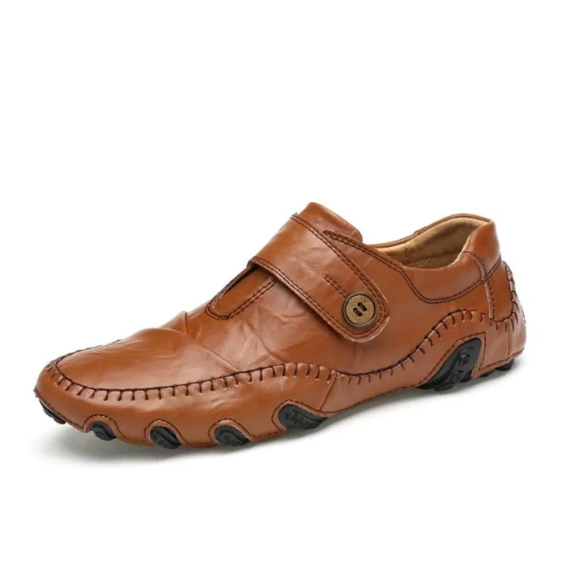 Men's Slip On Leather Flats Loafers