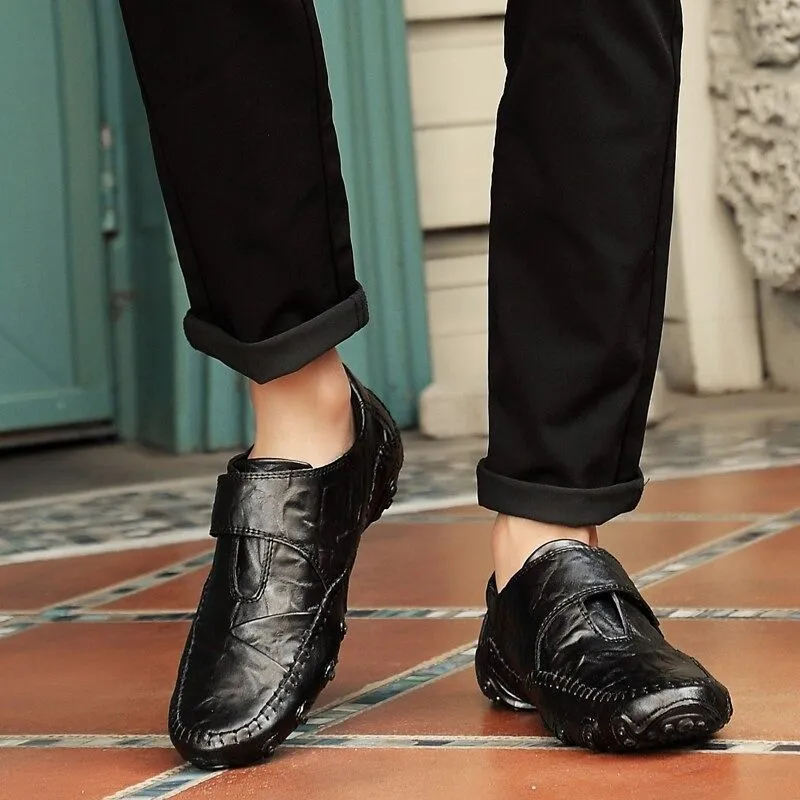 Men's Slip On Leather Flats Loafers