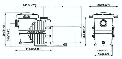 Mighty Niagara 2 HP In-Ground Single Speed Swimming Pool Pump 230V