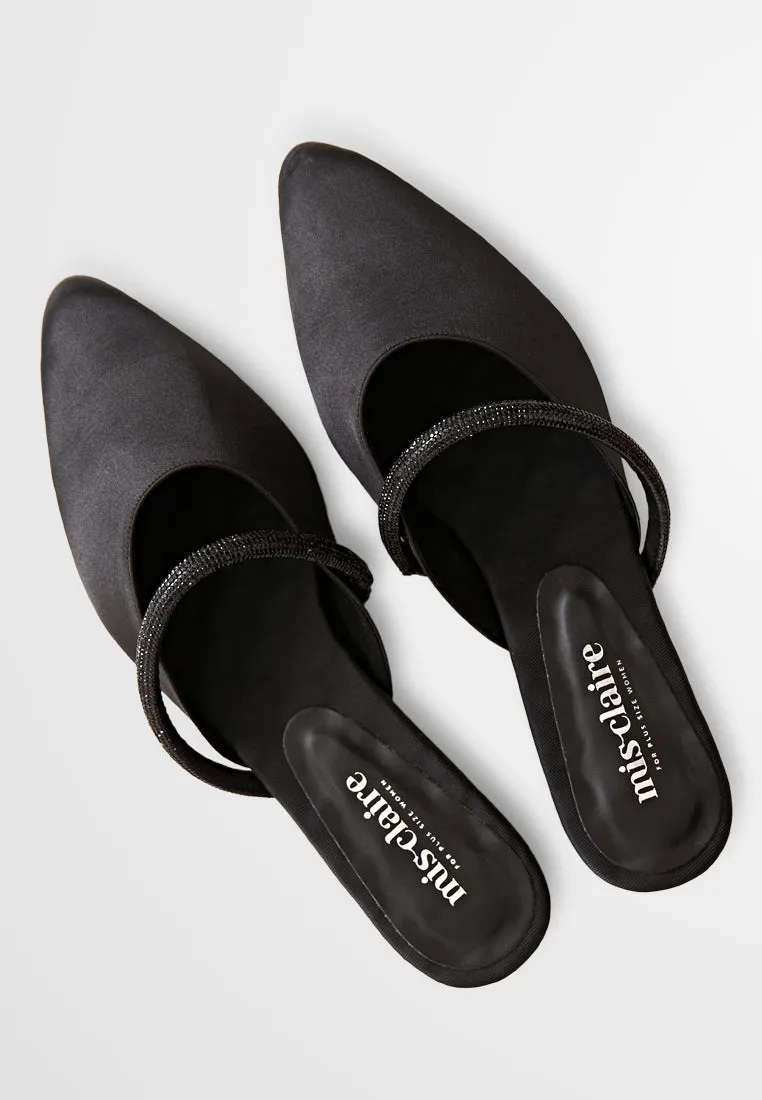 Monay Silk Shine Pointed Slip On Flats