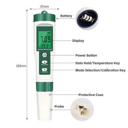 Multifunctional 7-in-1 Water Quality Tester   Skimmer Set