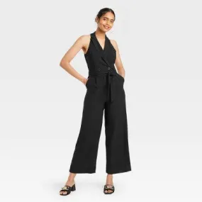 New - Women's Overt Occasion Jumpsuit - A New Day Black XS