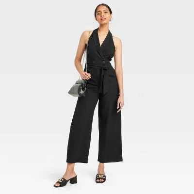 New - Women's Overt Occasion Jumpsuit - A New Day Black XS