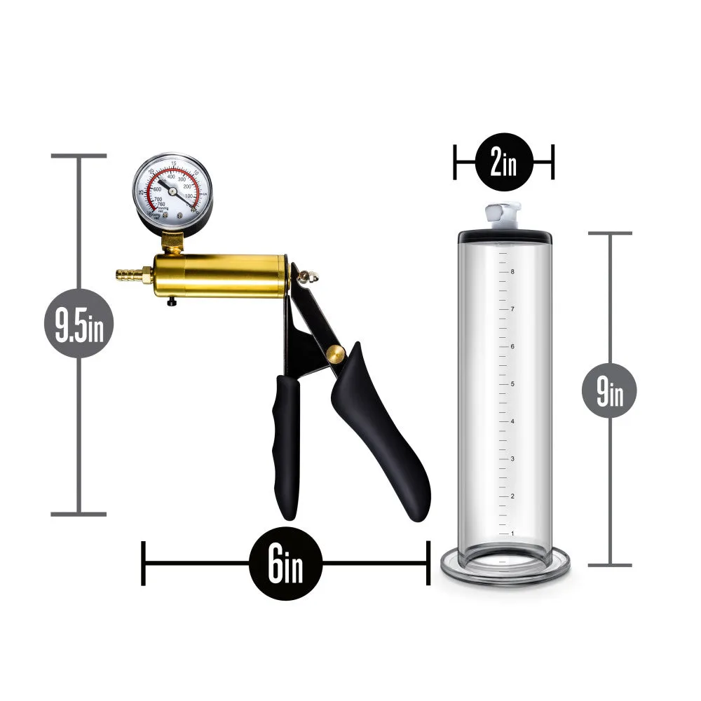 Performance By Blush® | VX6 Vacuum With Brass Pistol & Pressure Gauge Clear Pump