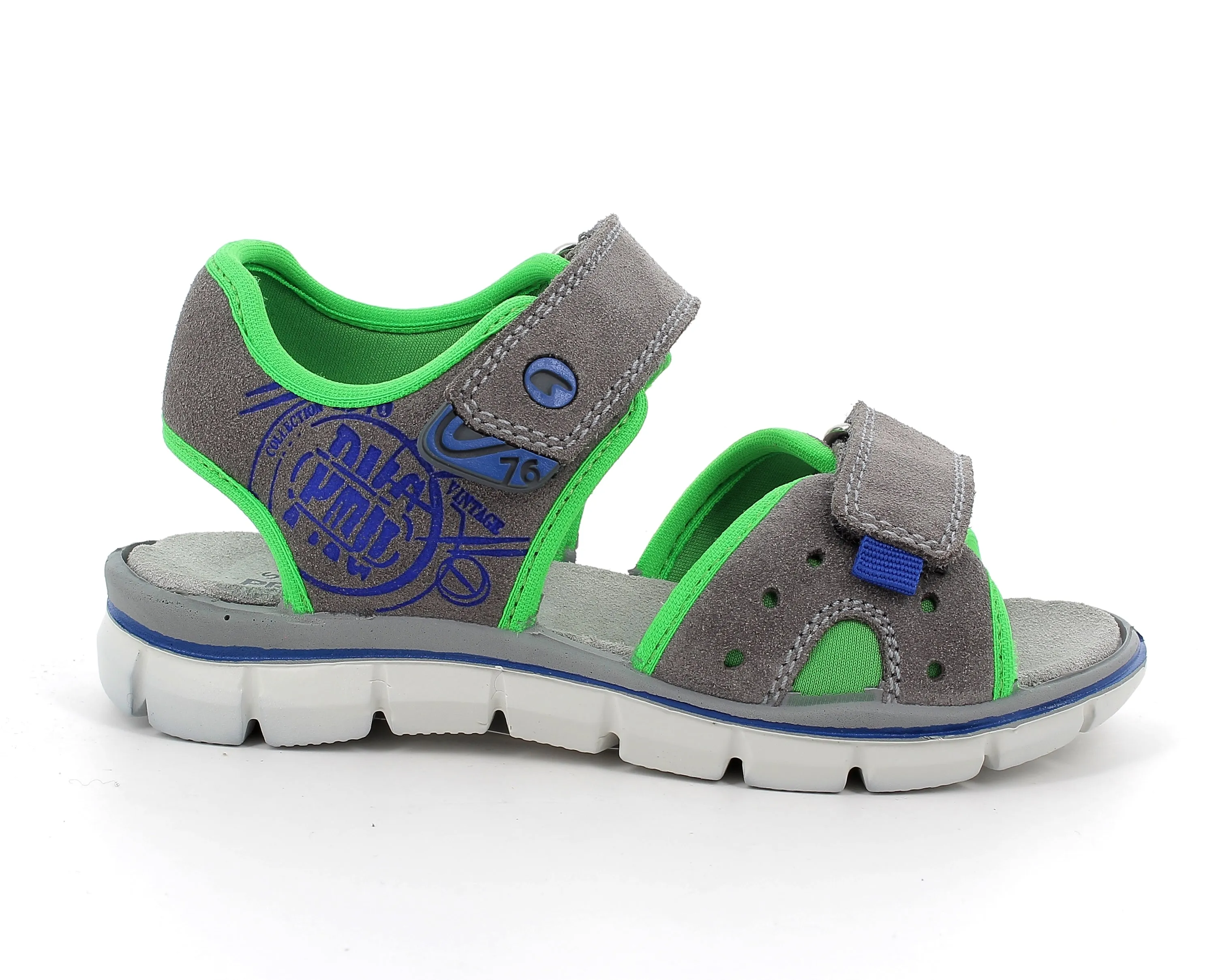 Primigi Tevez Boys Grey-Green Open Toe Sandal