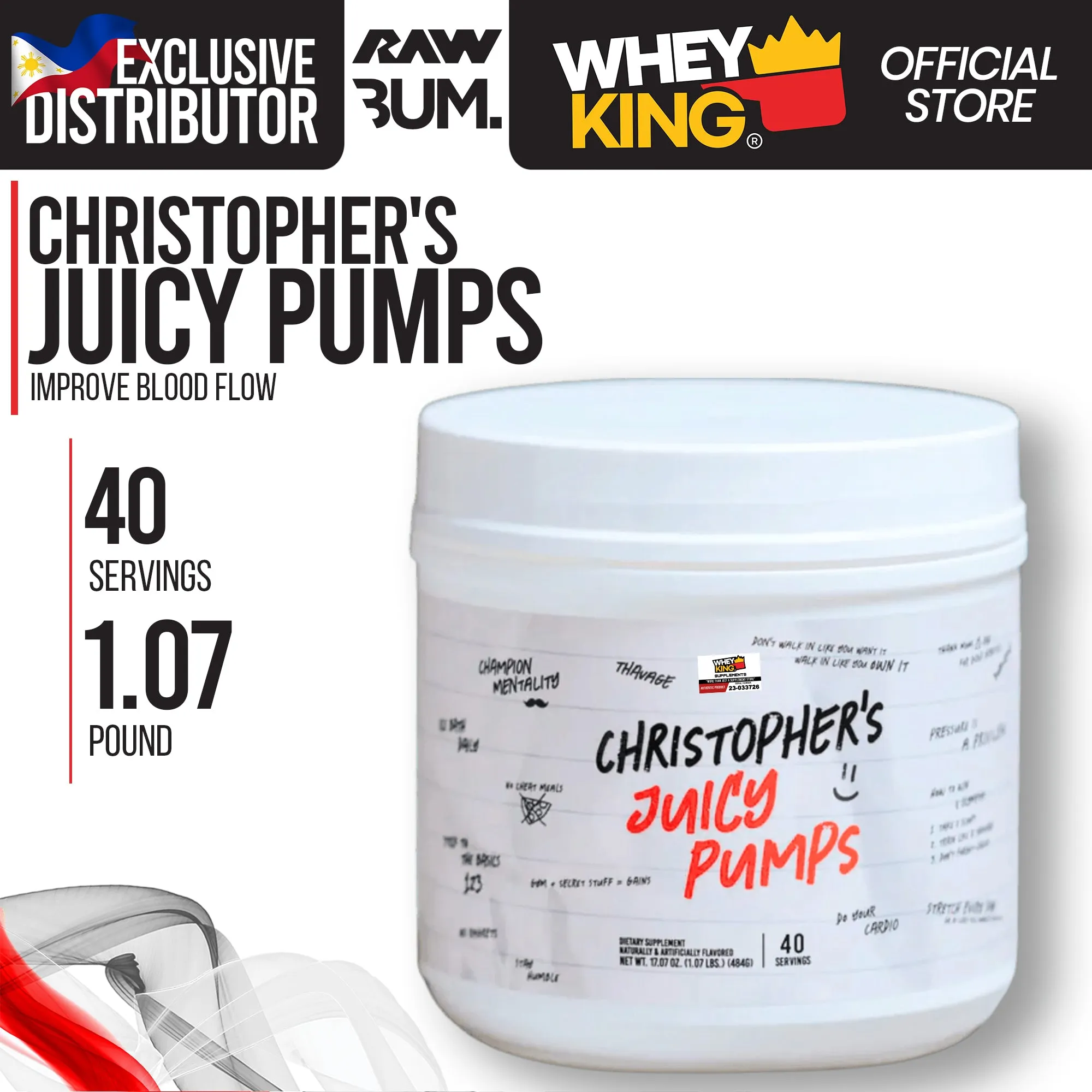 RAW Nutrition | CBUM - Christopher's Juicy Pumps