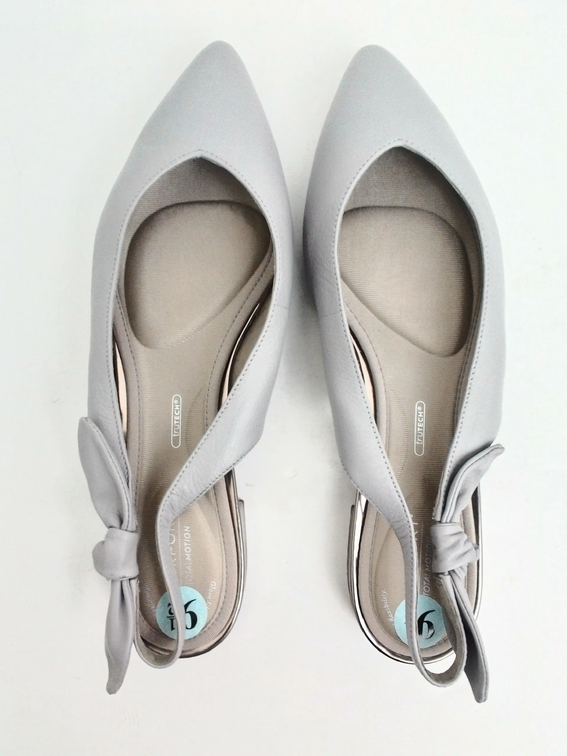 Rockport Women's Grey Flats Size 9.5