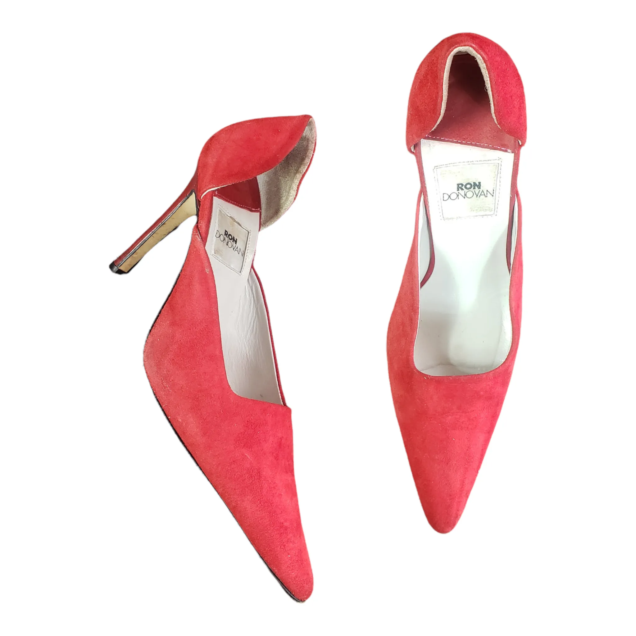 Ron Donovan Red Suede Pump Size 38