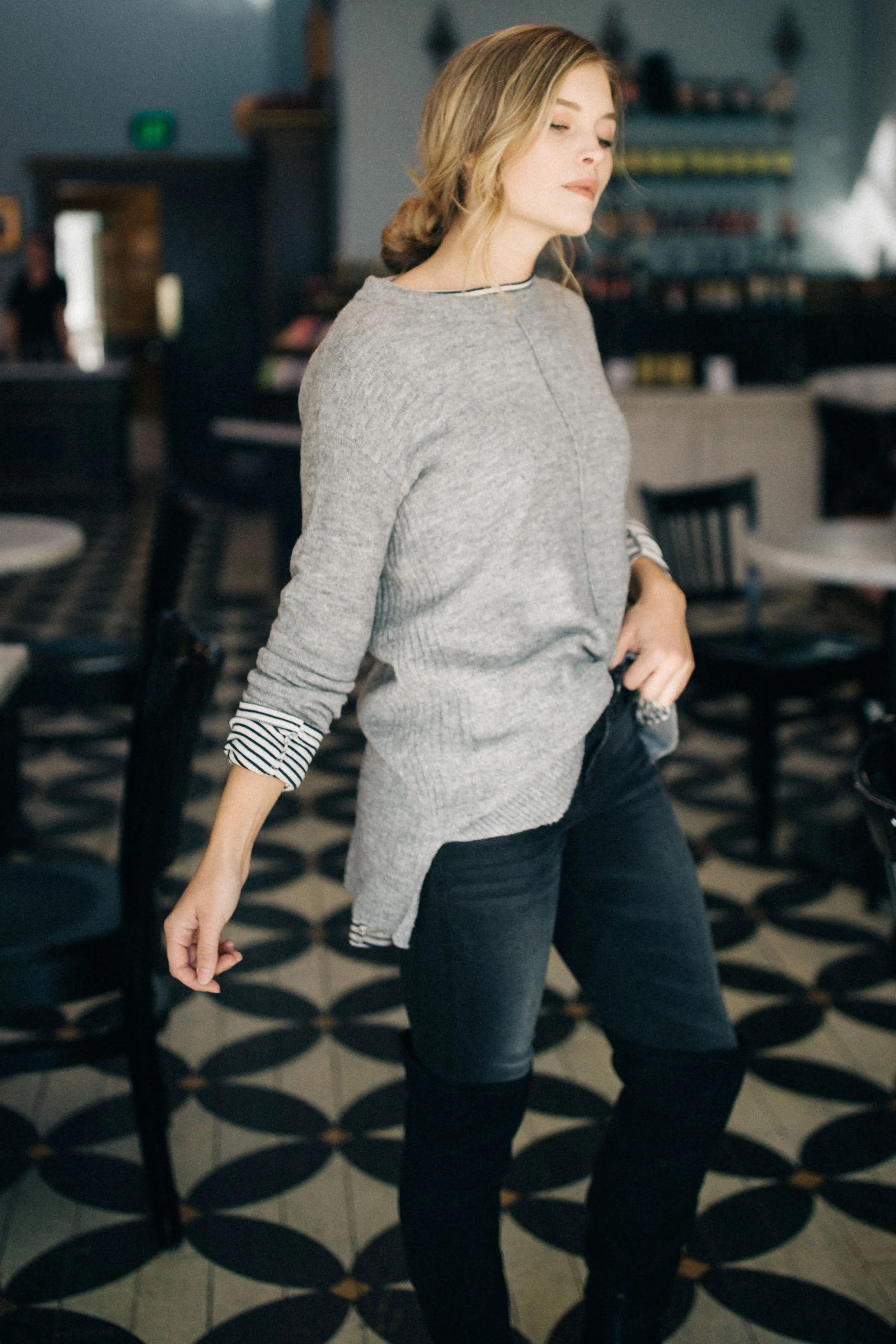 Serina Sweater in Grey