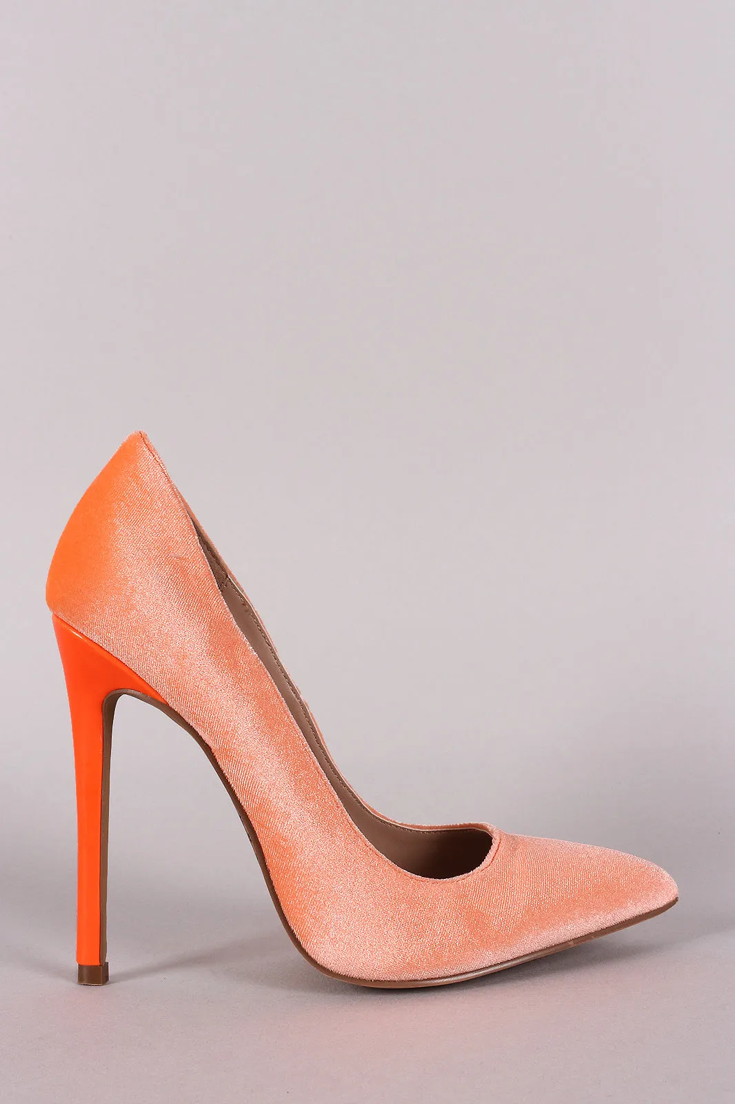 Shoe Republic LA Velvet Pointy Toe Stiletto Pump