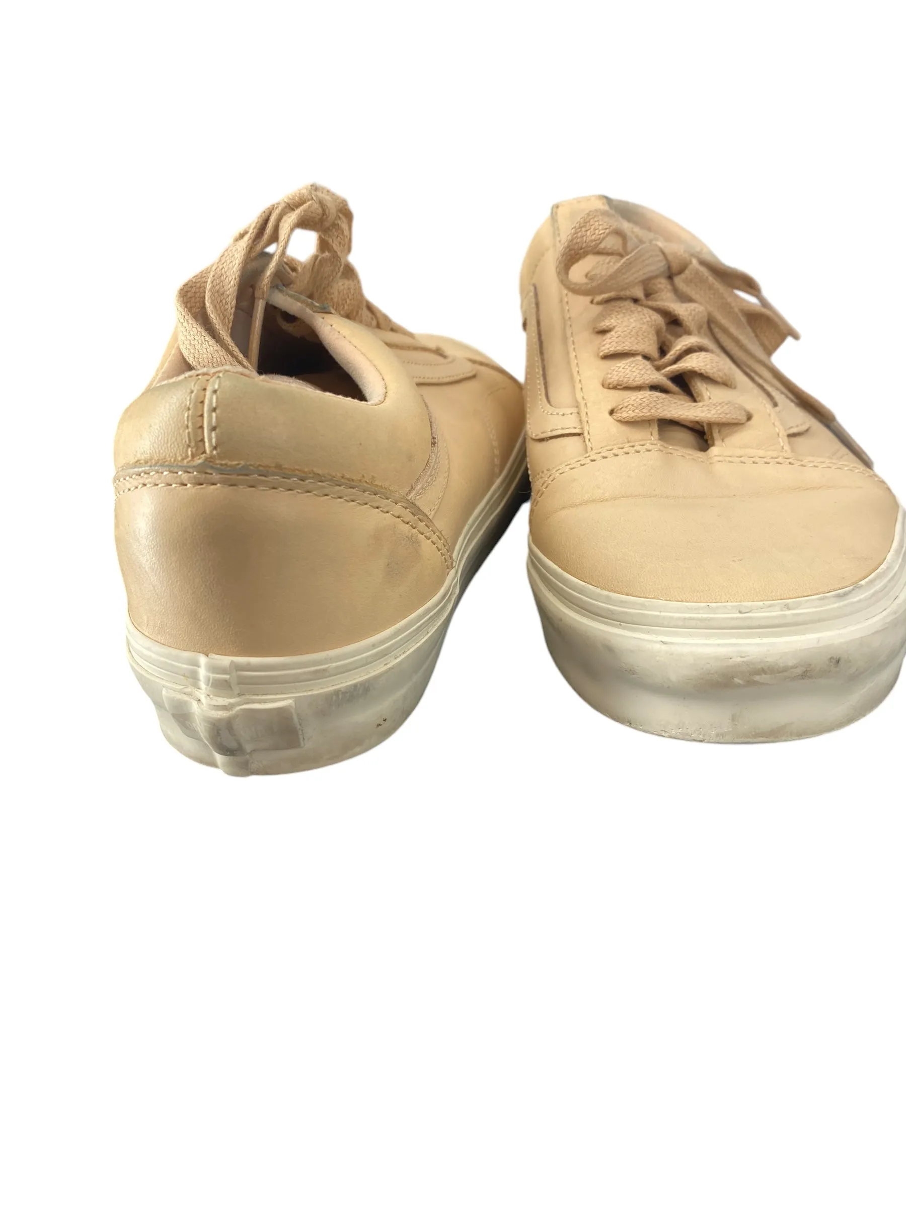 Shoes Flats By Vans In Beige, Size: 8.5