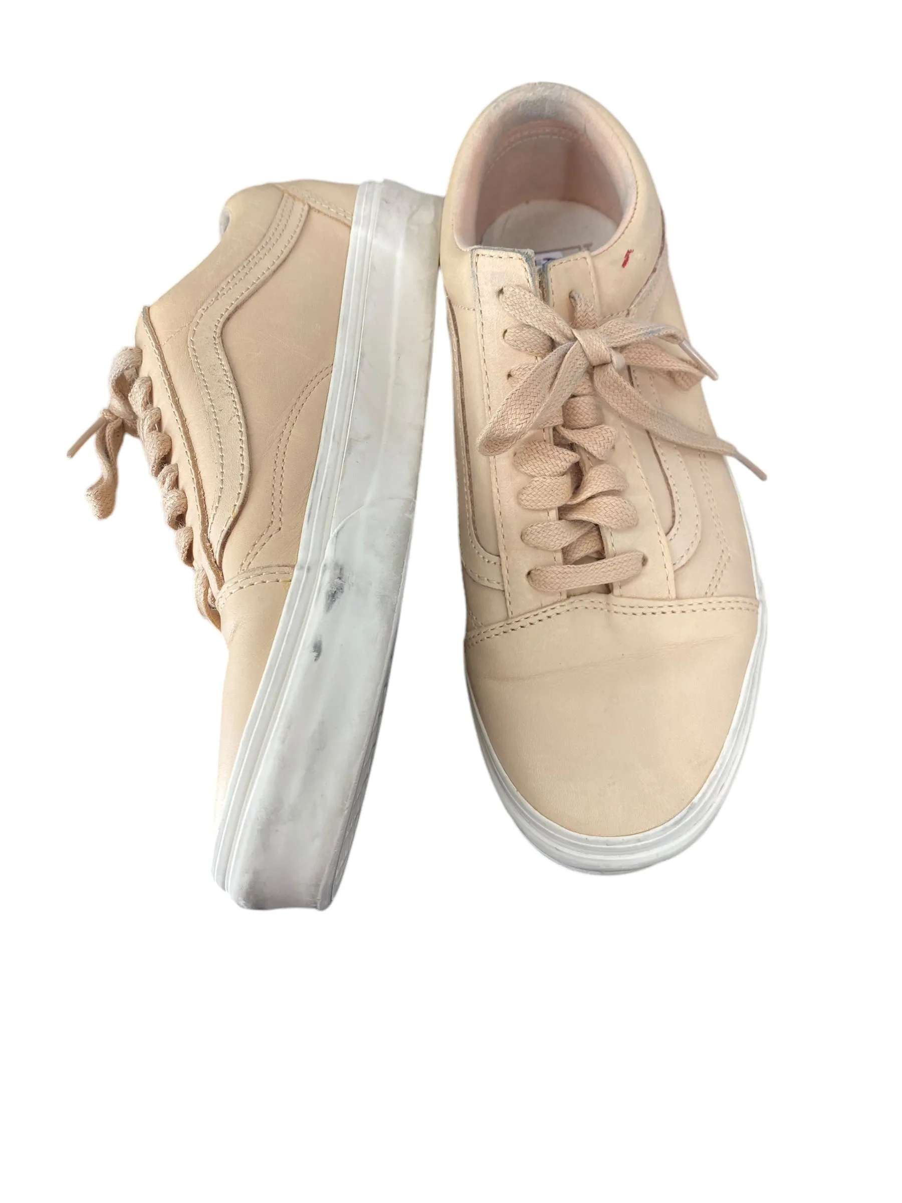 Shoes Flats By Vans In Beige, Size: 8.5