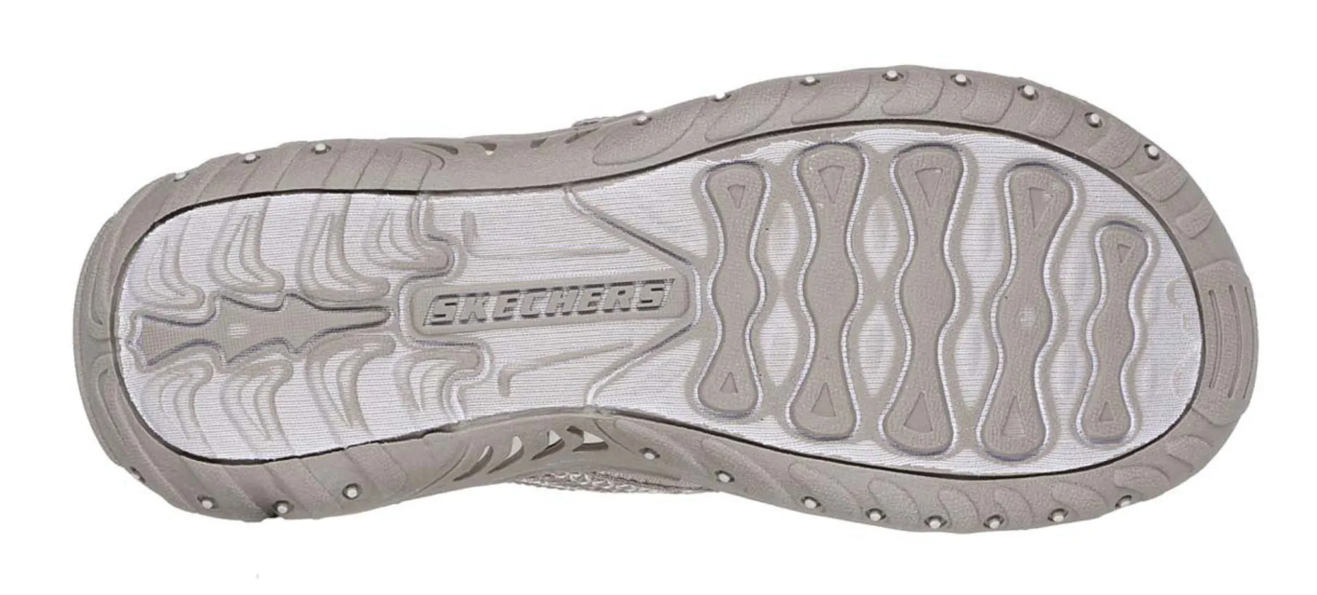 Skechers Womens Reggae Slide Thru Taupe