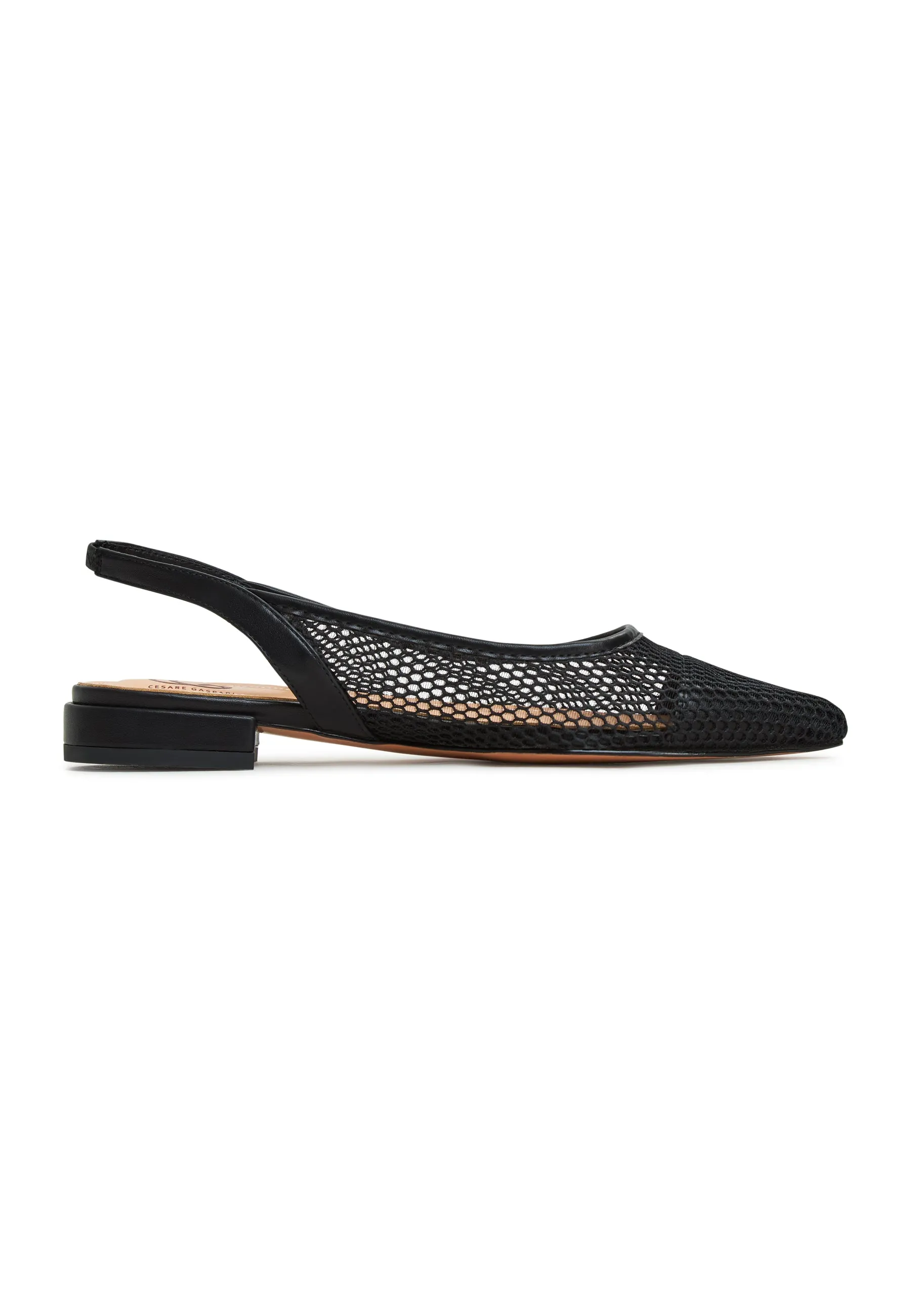 Slingback Ballet Pumps  Cira- Black