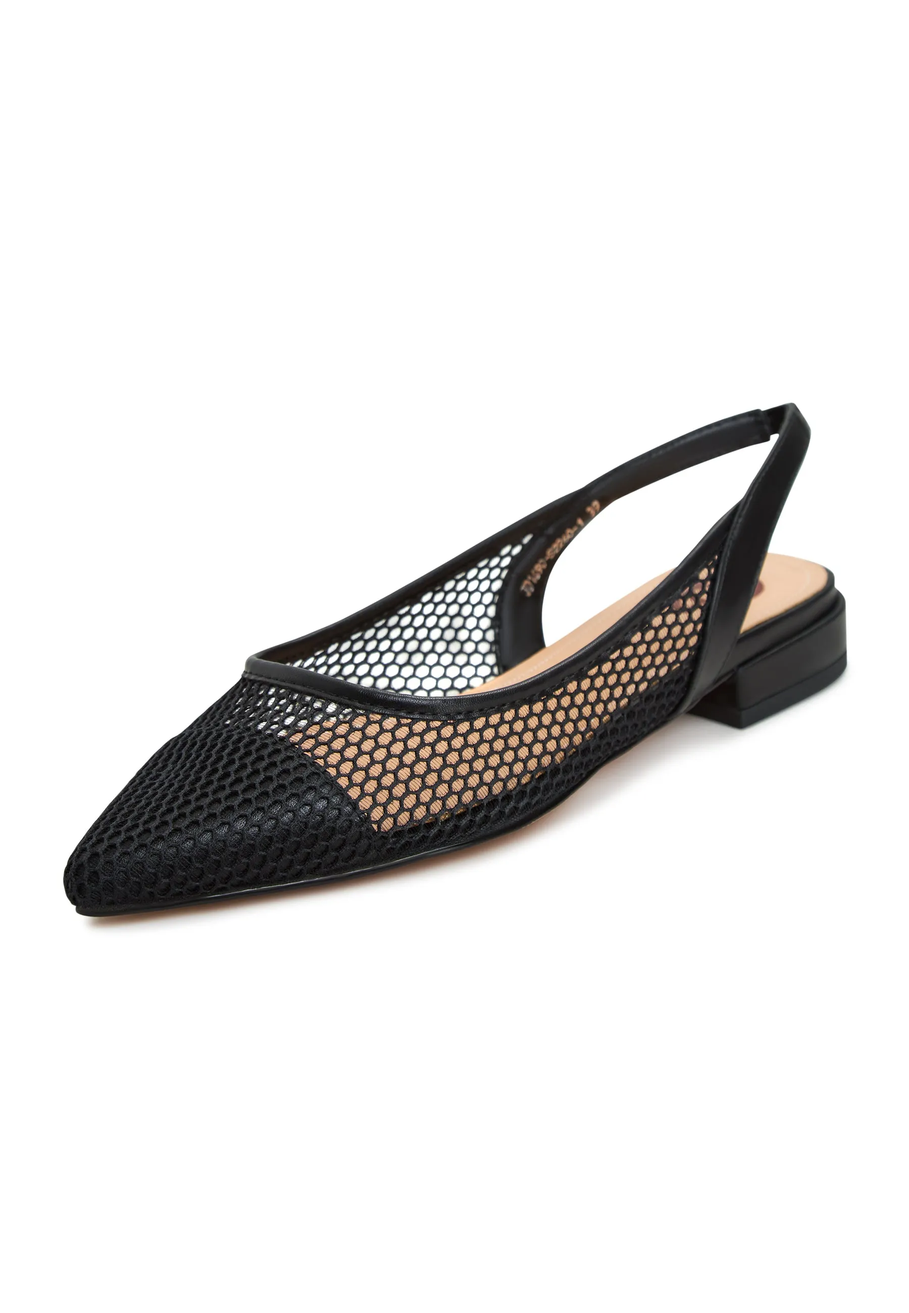 Slingback Ballet Pumps  Cira- Black