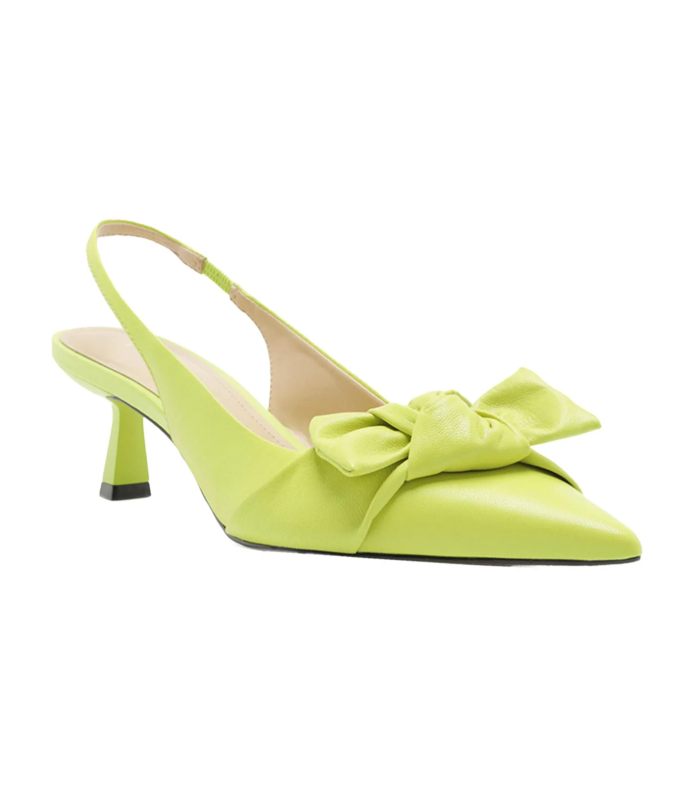 Slingback Maxi Lace Pumps Fresh Lime