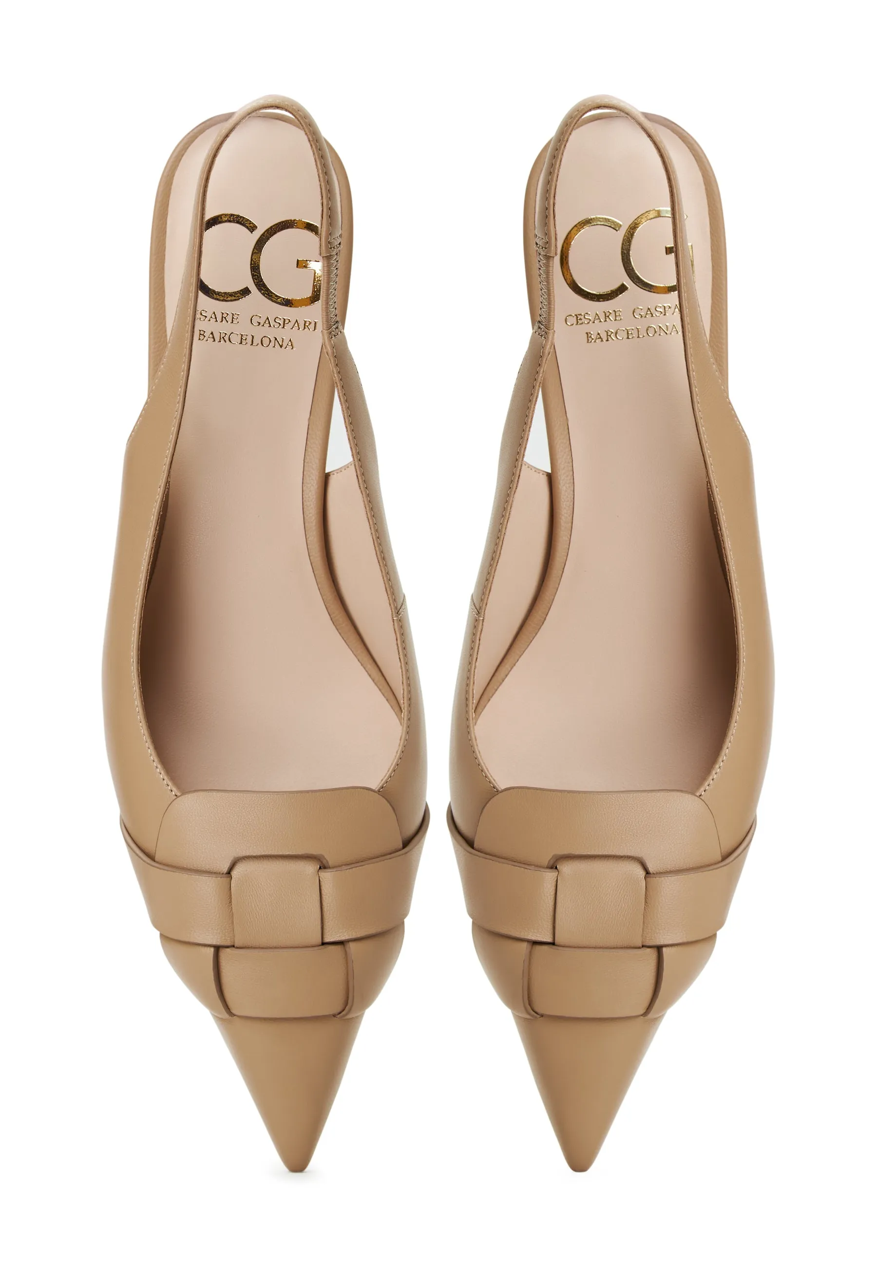 Slingback Stiletto Pumps Bea - Beige