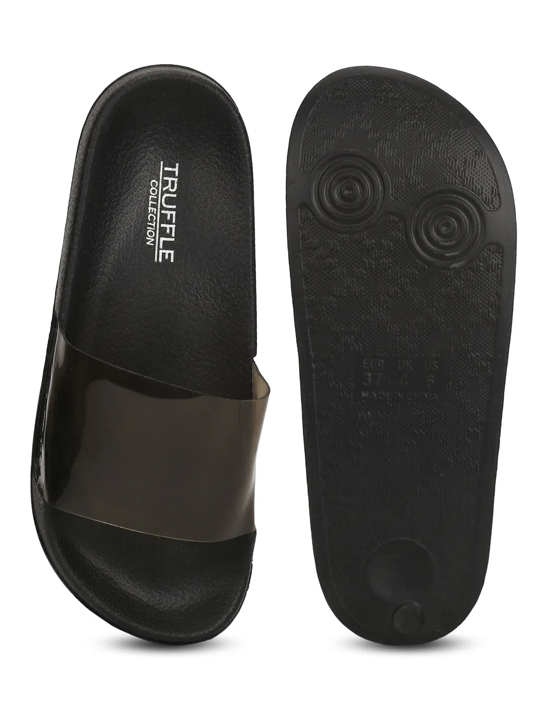 Smoke Perspex Slip-on Flats