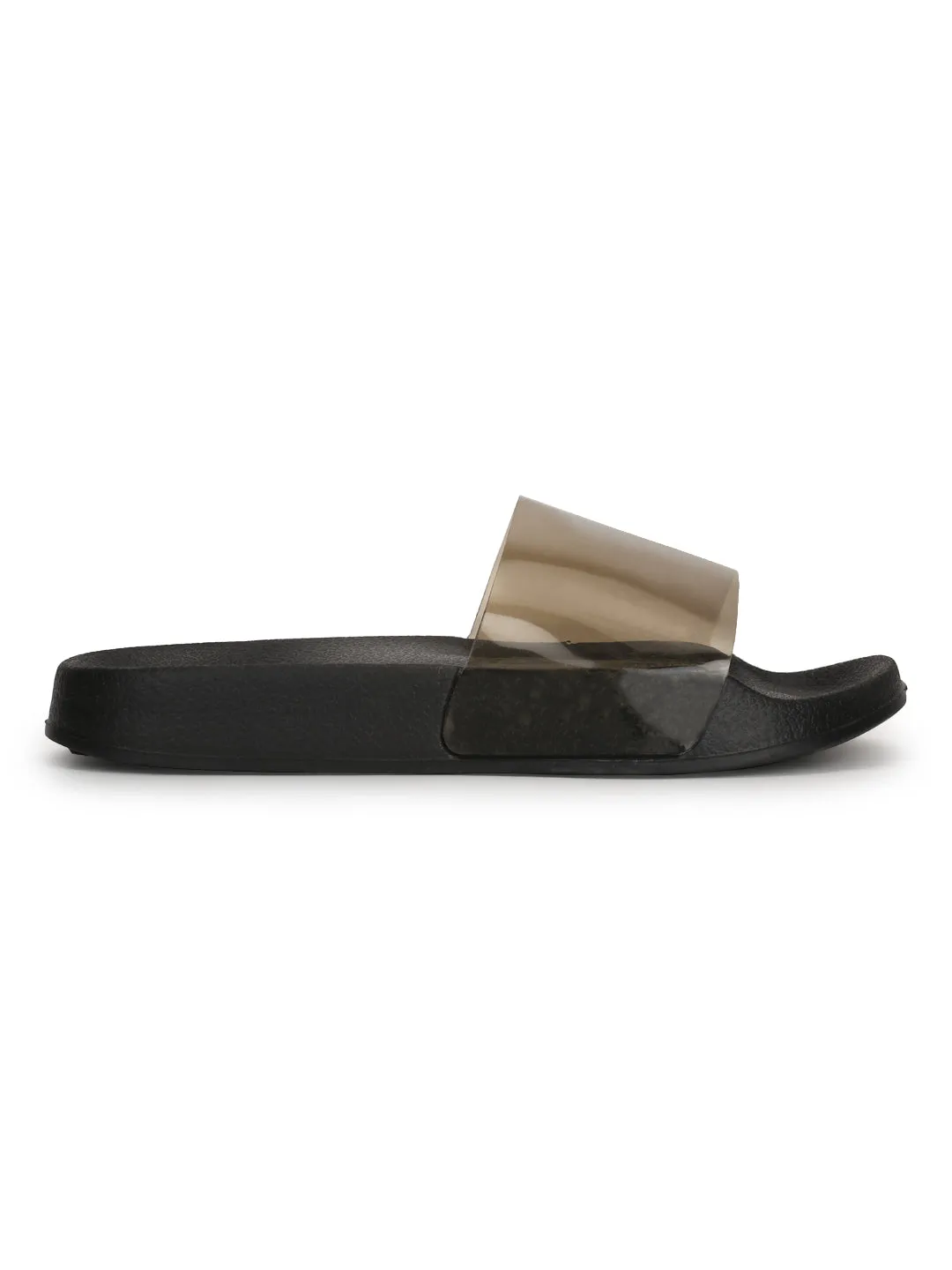 Smoke Perspex Slip-on Flats