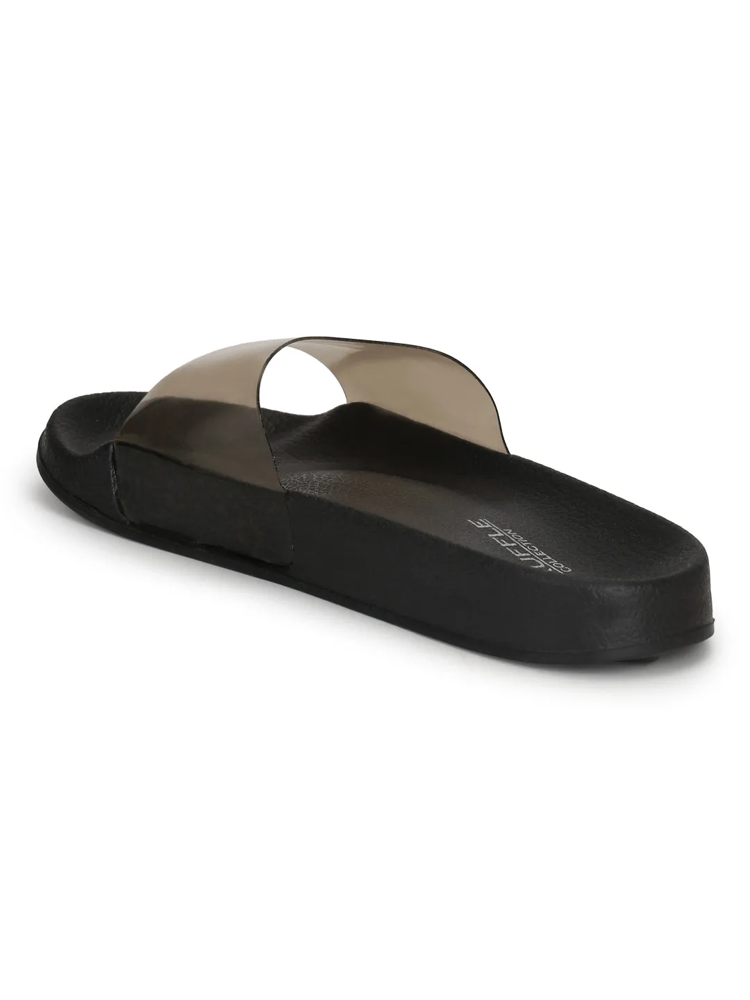 Smoke Perspex Slip-on Flats