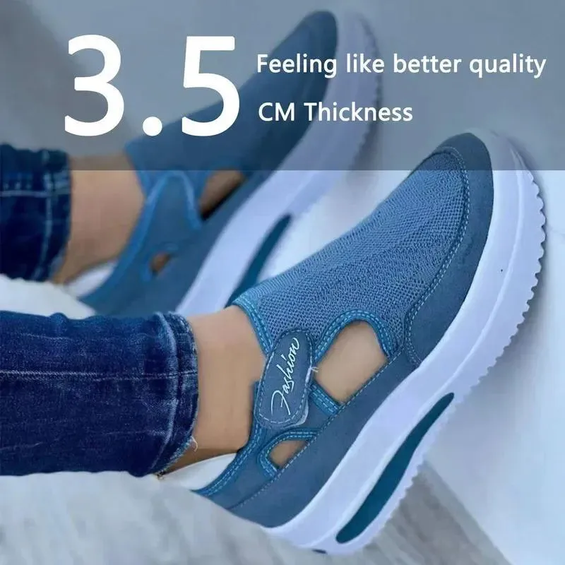 Sneakers Womens Casual Shoes Female Platform Shoes Ladies Shoes Mesh Breathable Comfort Tennis Women Shoes