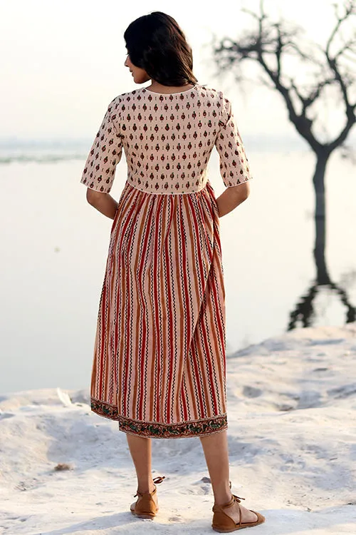 Sootisyahi 'Stripe Garden' Cotton Dress