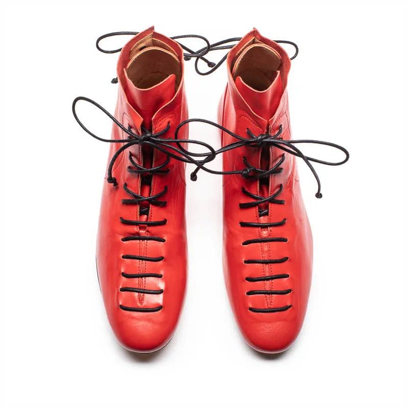 SS24 MAGRITTE Tomato | Leather Boots