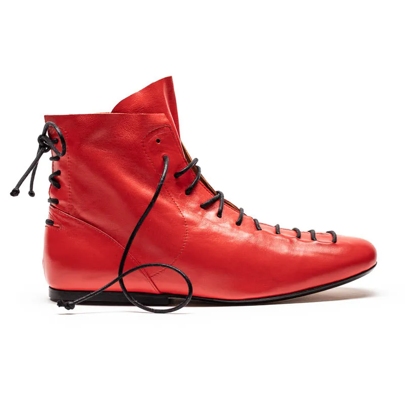 SS24 MAGRITTE Tomato | Leather Boots