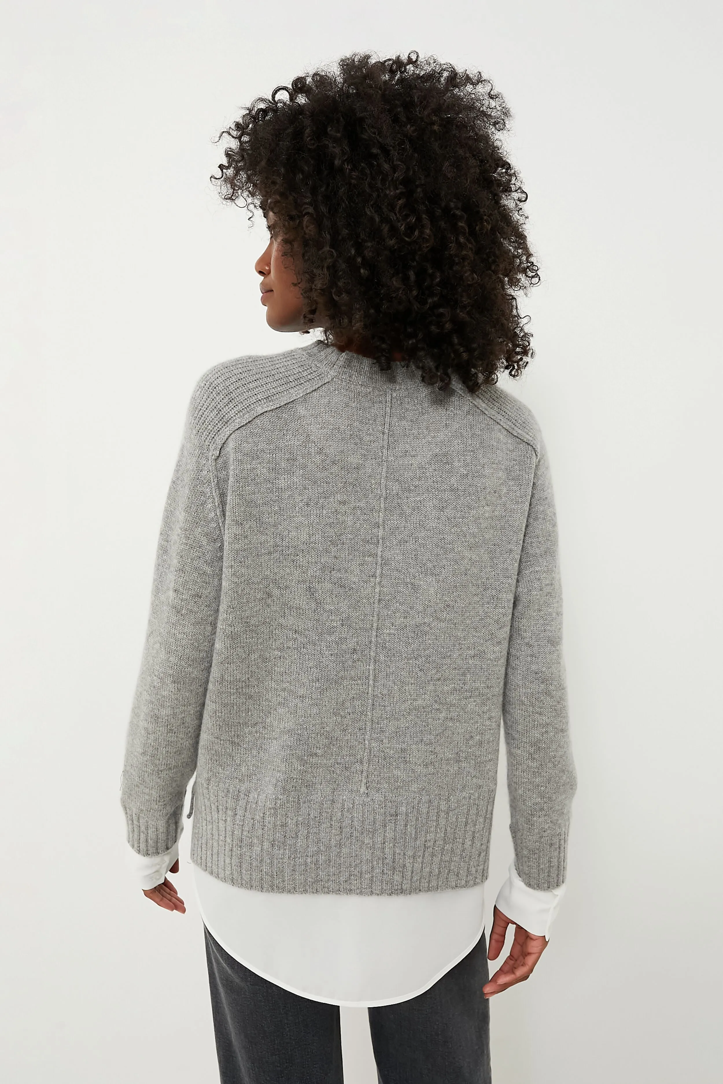 Sterling Melange Parson Crew Looker Sweater