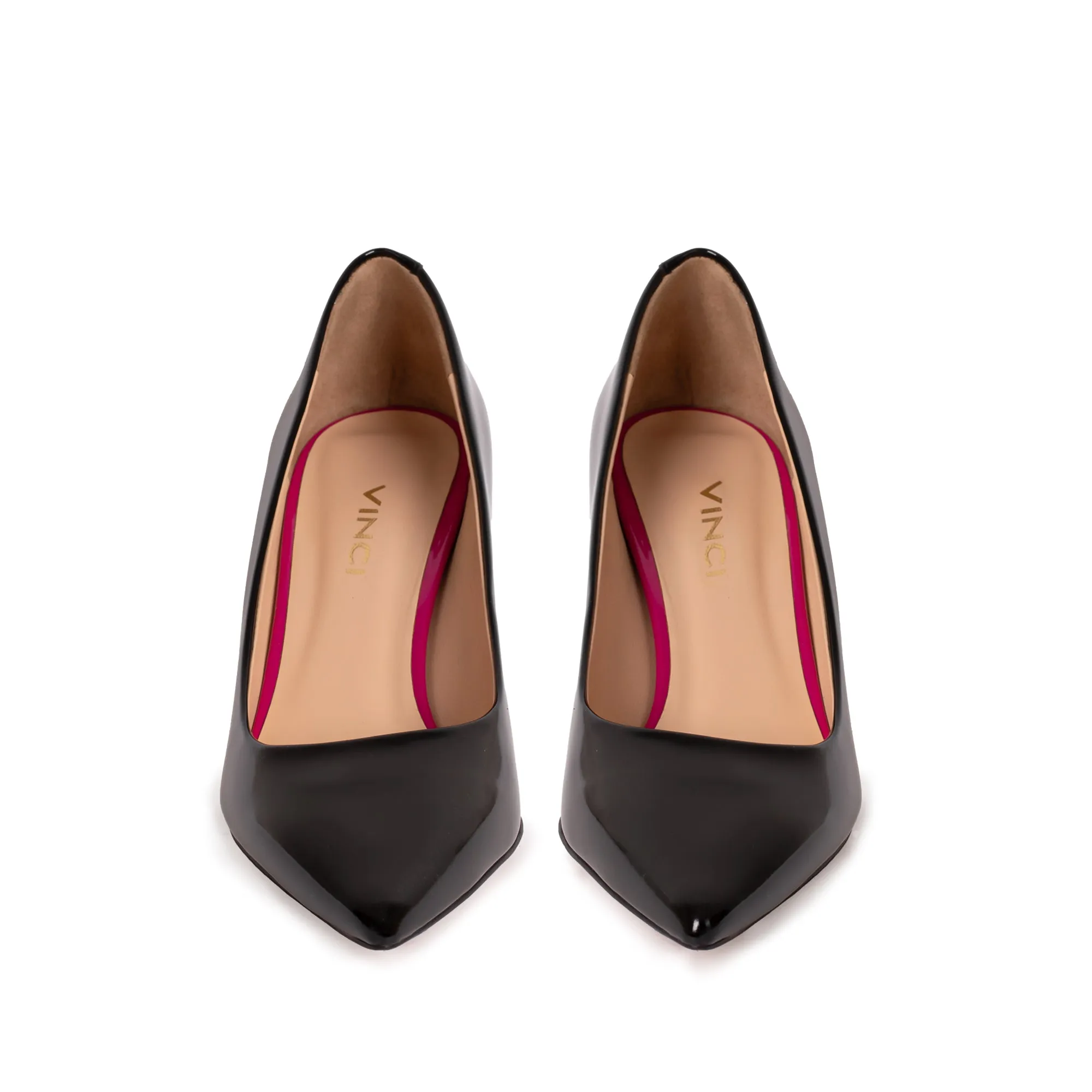 The Brunello Black Leather Pump Women Shoe