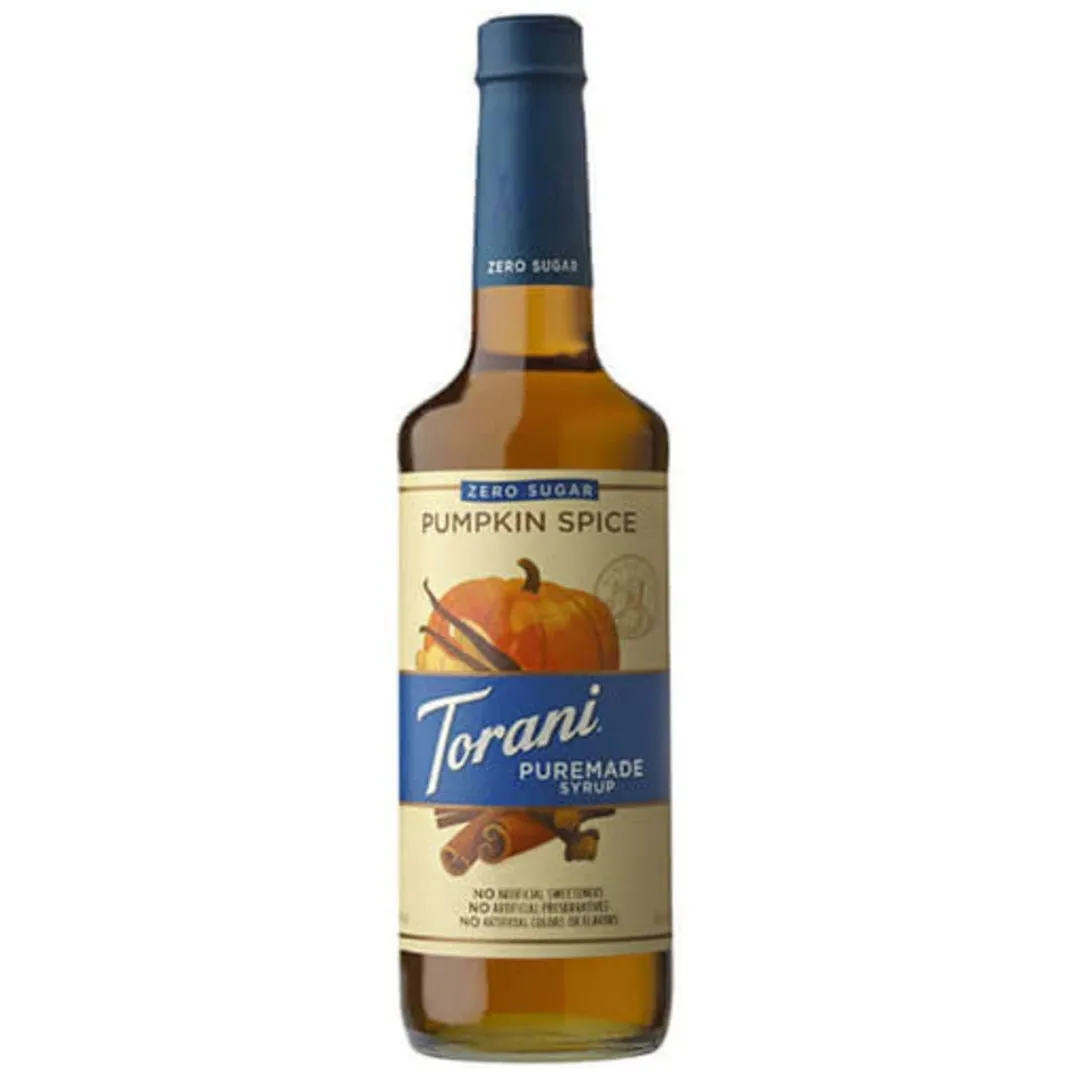 Torani Zero Puremade Pumpkin Spice Syrup, 750 ml *LOCAL PICKUP ONLY*