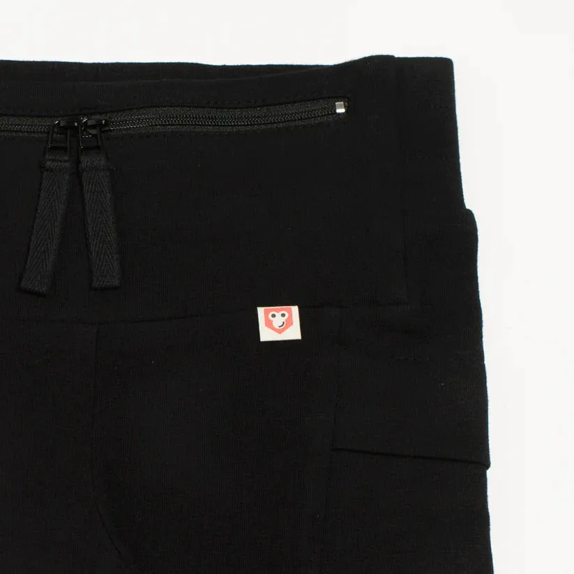 Versatile Black Biker Shorts for Active T1D Kids - Comfort & Style in Sizes 5-14Y