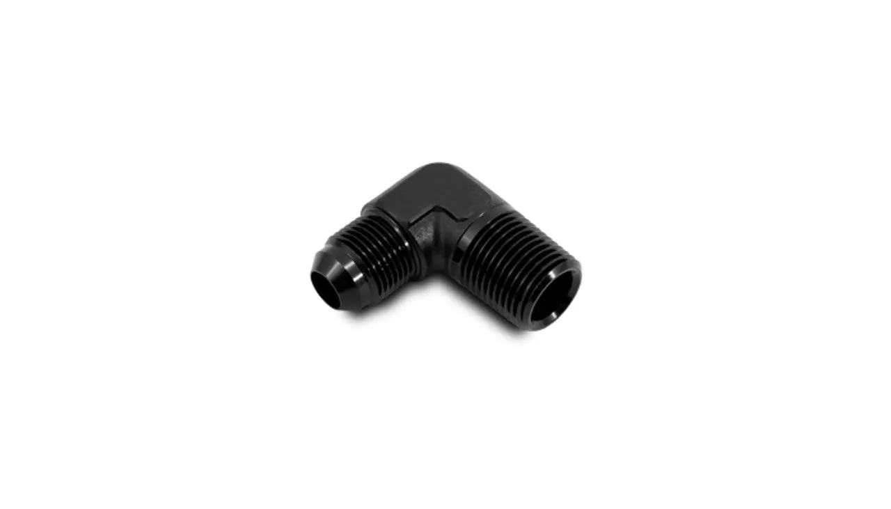 Vibrant AN Flare to Male NPT 90 Degree Adapter Fitting; Size: -4AN x 1/8" NPT - 10251A