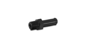 Vibrant Male NPT to Hose Barb Straight Adapter Fitting; NPT Size: 1/16"; Hose Size: 3/16" - 11689