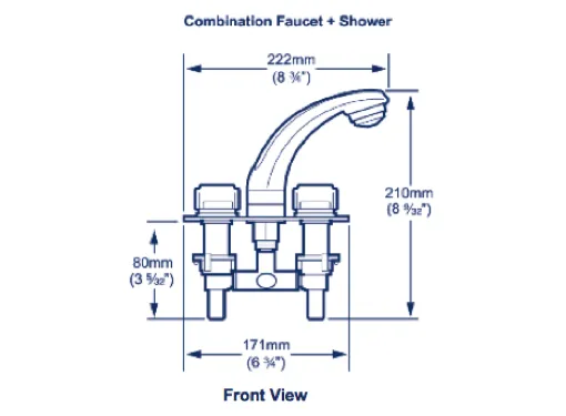 Whale Elegance Mixer  - Combination Faucet / Shower