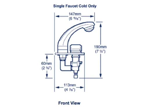 Whale Elegance Single Faucet - Cold Only