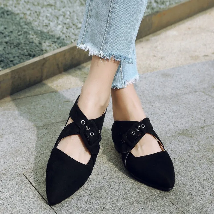 Women's Velvet Pumps Flats Shoes